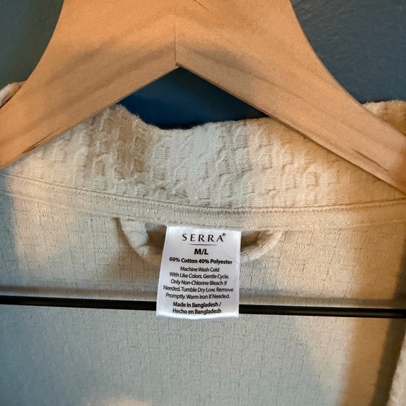 Cream Waffle Knit Robe - Picture 2 of 2